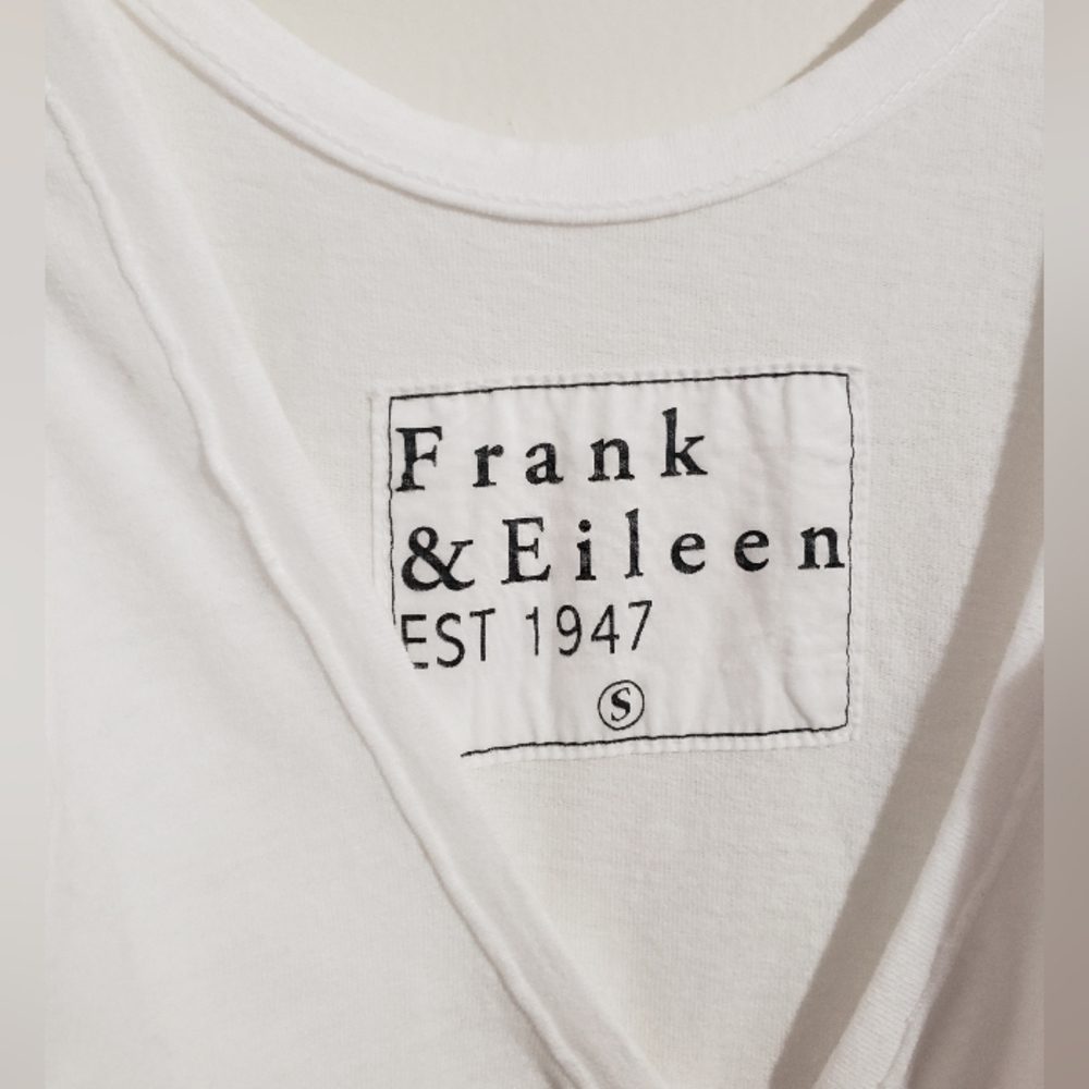 New Frank & Eileen White Tank Jumpsuit Heritage Jersey - Picture 10 of 10